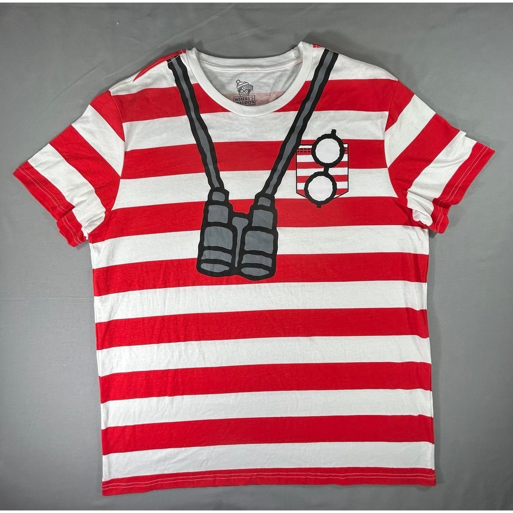 Mad Engine‎ Where's Waldo Short Sleeve T-shirt men's 2X Halloween with flaw
